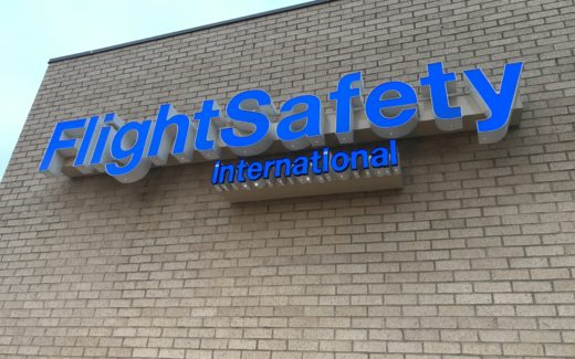 Flight Safety International - Aria Davenport training